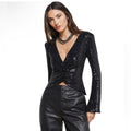 L'AGENCE Katya Bell Sleeve
Top Sequin Black Small