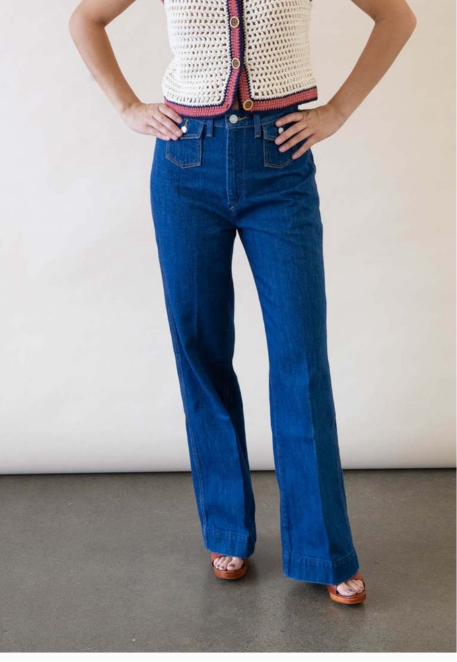 RE/DONE
70's POCKET WIDE LEG - TRUE RINSED Sz
27 $314