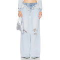 SER.O.YA Saphira Double
Waisted Wide Leg Jeans in Skylight Sz
27 $378