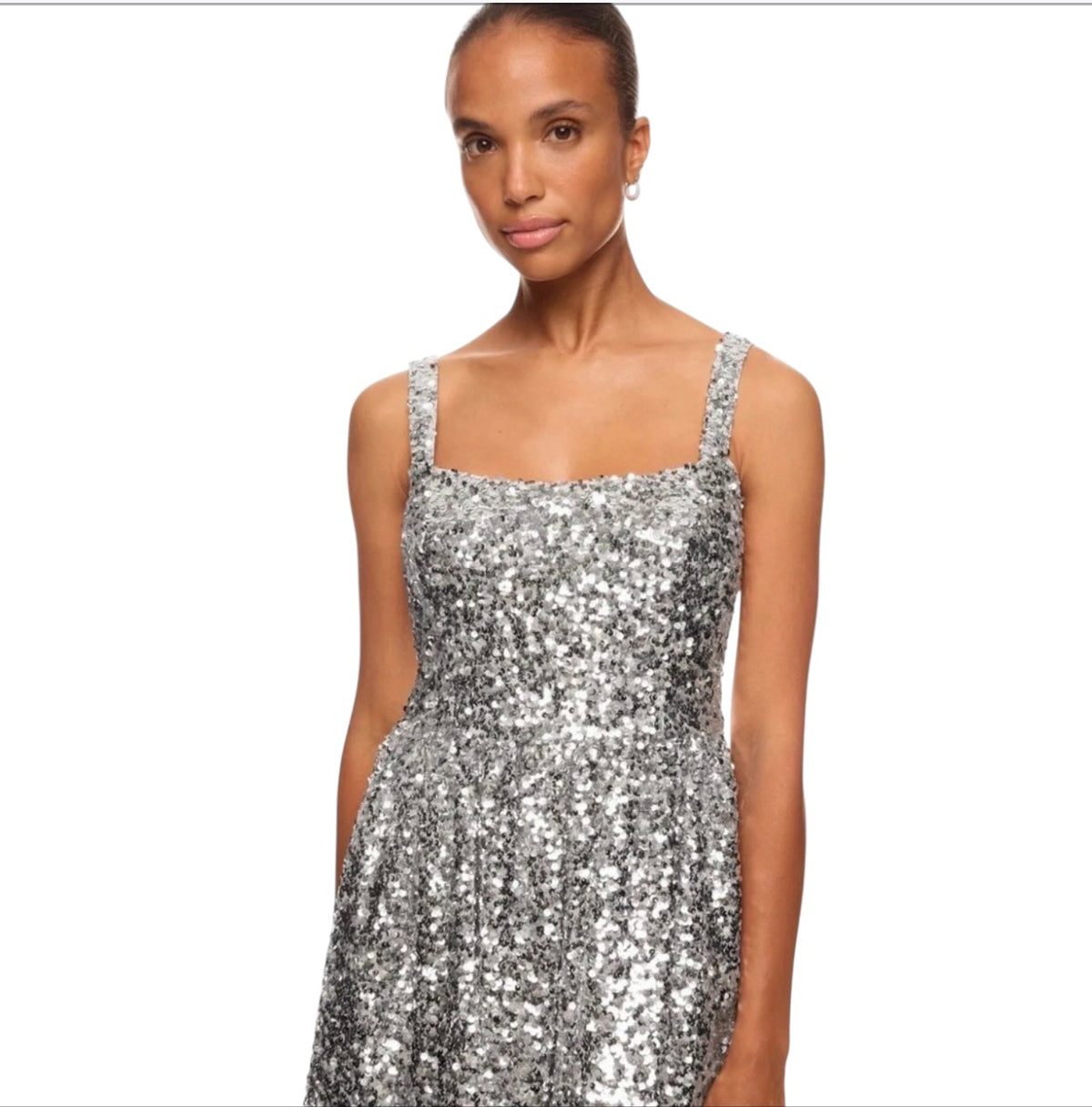 Sachin & Babi Quinn Sequin Mini
Dress Silver Size 2