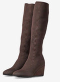 Eileen Fisher Kasana Stretch
Knit Pull On Boots Brown Sz 6 $275