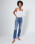 Re/Done ULTRA HIGH RISE STOVE PIPE JEAN - VINTAGE
INDIGO DESTROY Sz 26 $265