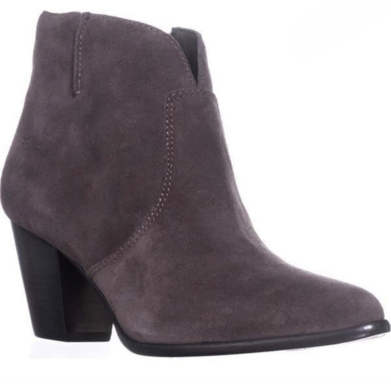 Frye Jennifer Suede Western
Ankle Bootie
Block Heel in Charcoal Size 6 $278