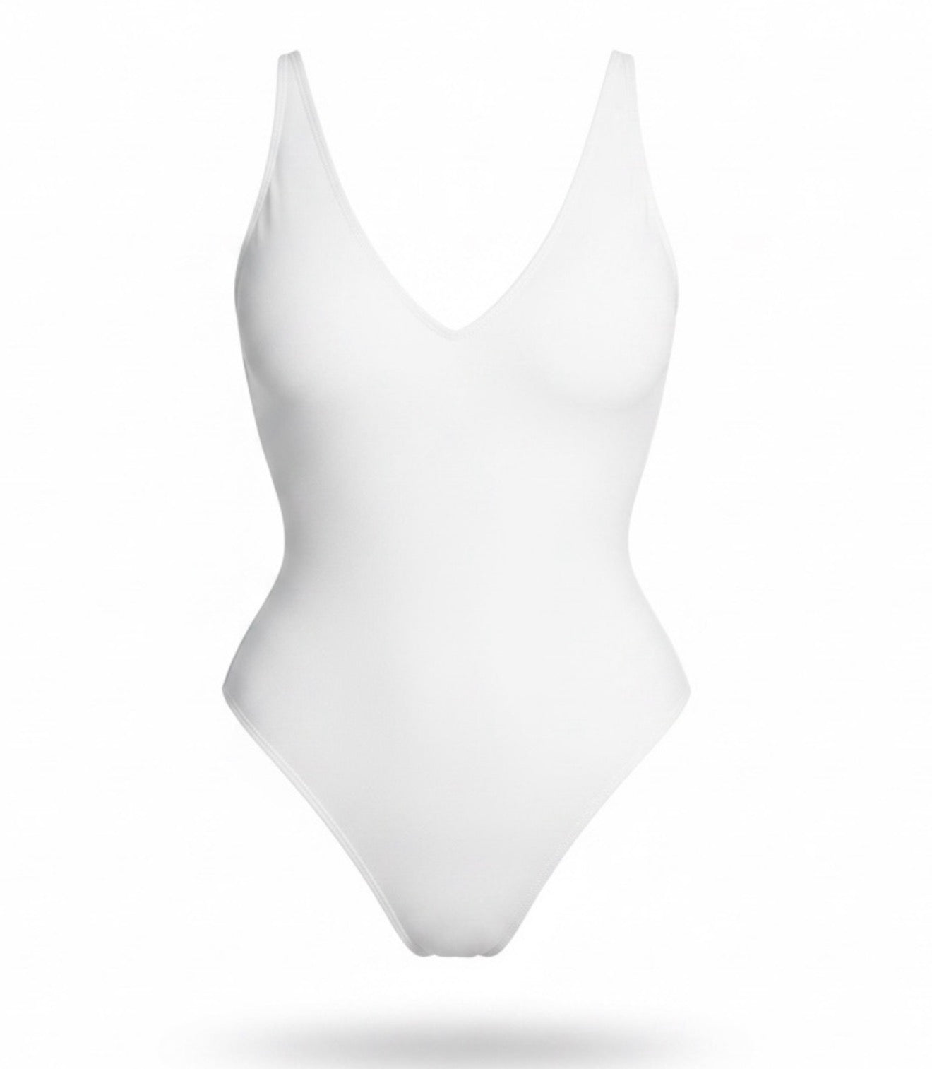 TA3 Plungey One Piece Swimsuit White L Short $188