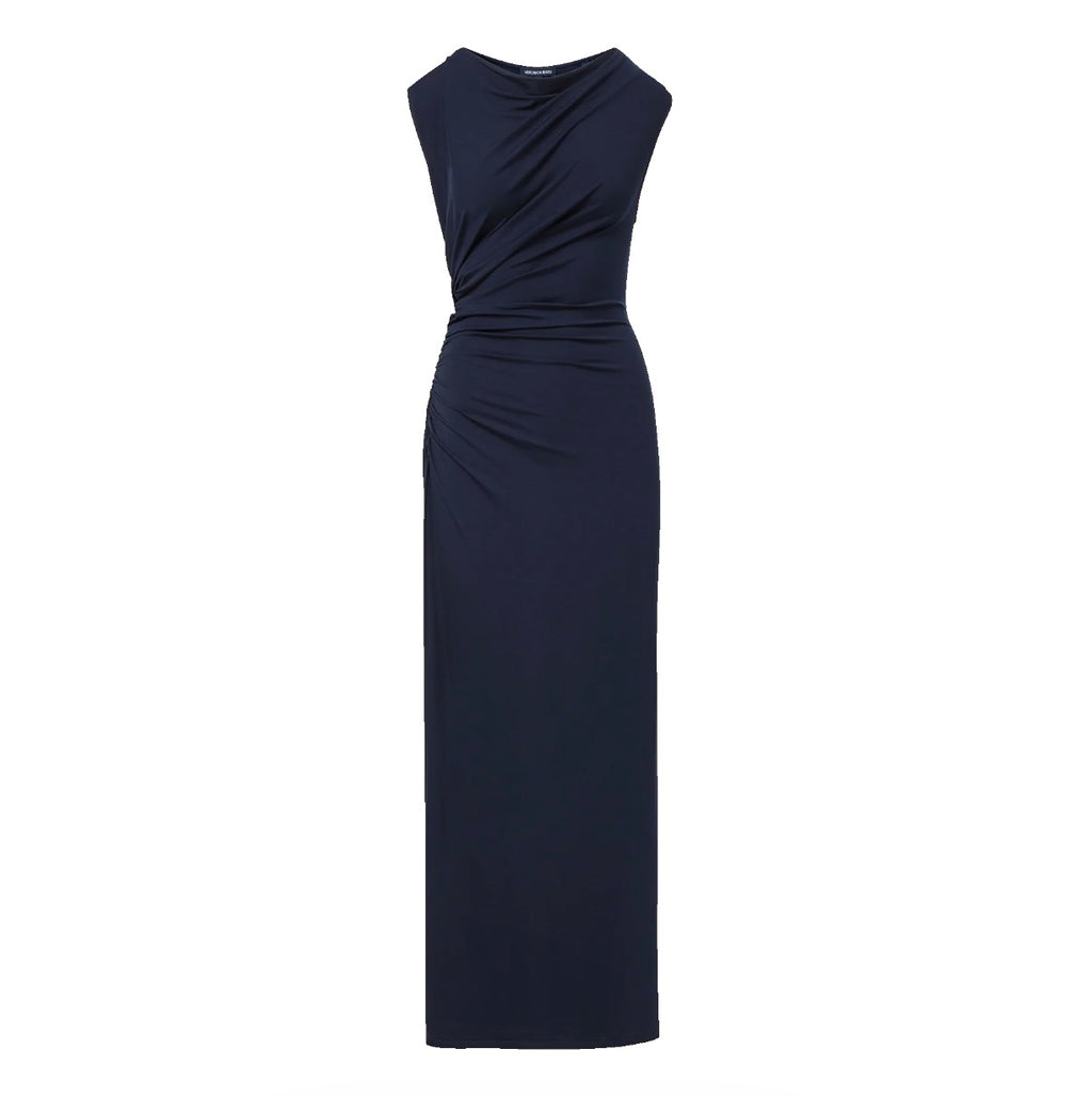 Veronica Beard Kerilyn Maxi Dress Navy Size Medium