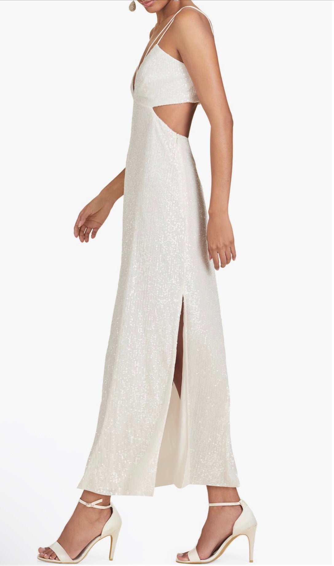 Sachin & Babi Vivi Cutout Sequin Column Dress Sz 4  $495