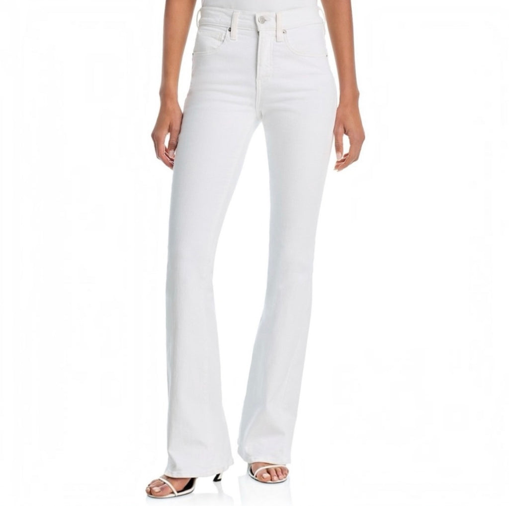 VERONICA BEARD Beverly
Skinny-Flare Jeans White Size 25