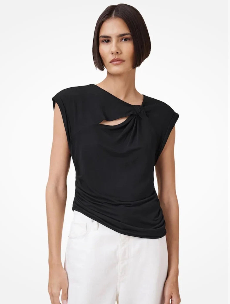 All Saints Robin Sleeveless Jersey Top Sz Small $109