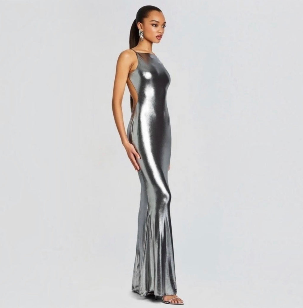 Retrofete ROMILLY DRESS in Gunmetal