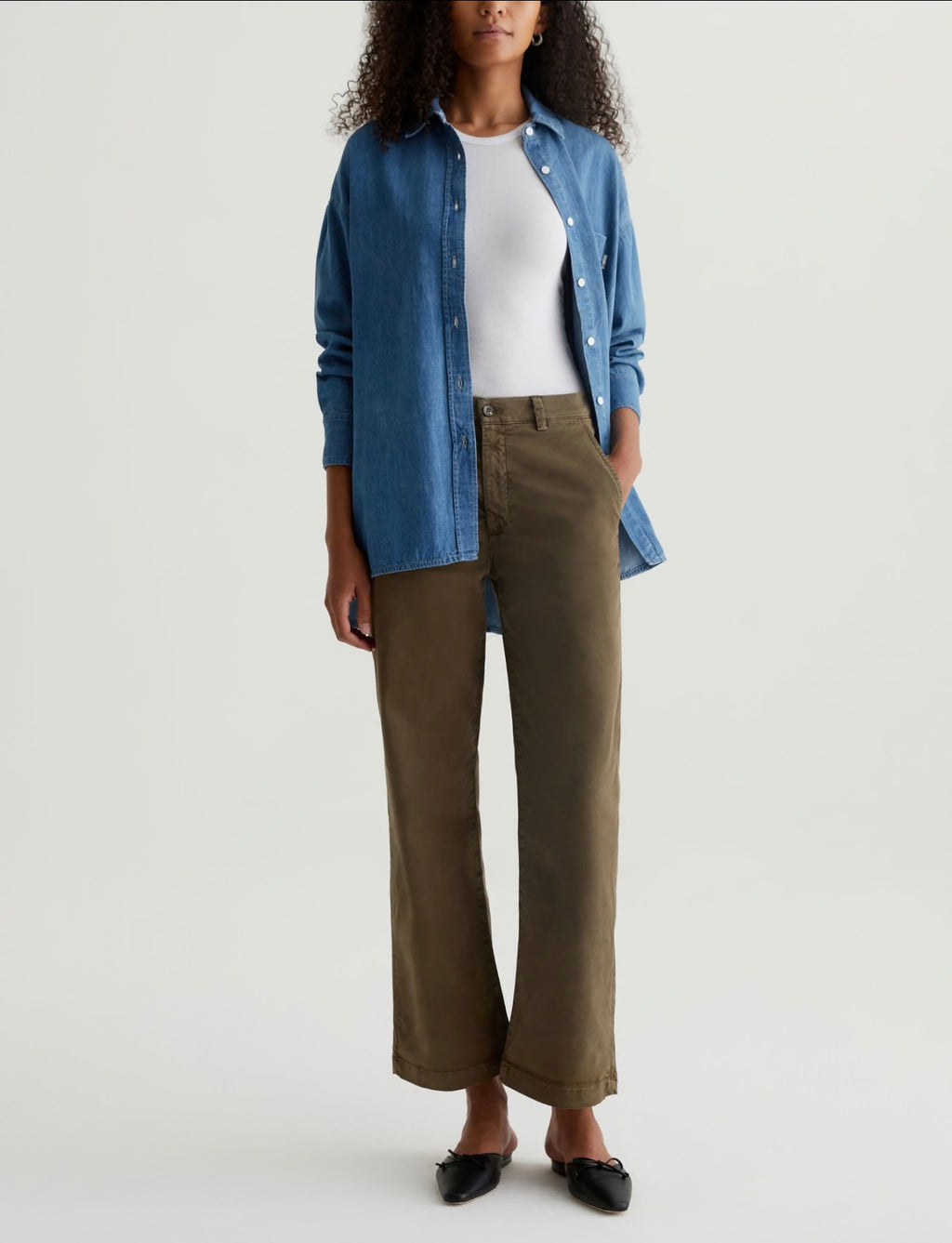 AG Caden Straight
TAILORED TROUSER in SULFUR OAK BROWN Sz 27 $225