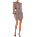 MAC DUGGAL
Floral-Print Black Multi Bubble-Sleeve Dress 55389 Sz 0