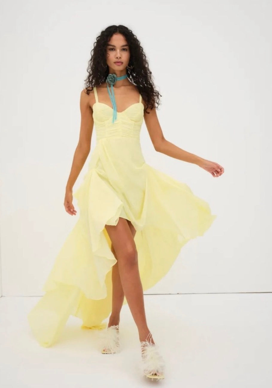 FOR LOVE AND LEMONS June
Maxi Dress in Yellow Sz XS $378