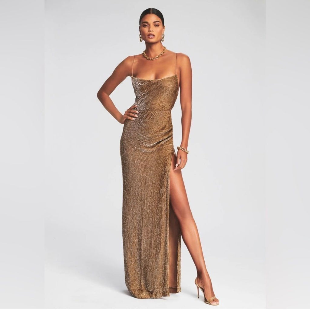 RETROFÊTE KATYA SEQUIN
DRESS IN BRONZE Sz XS $795