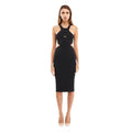 MOTHER OF ALL Devon Knit Cutout Midi Dress Black