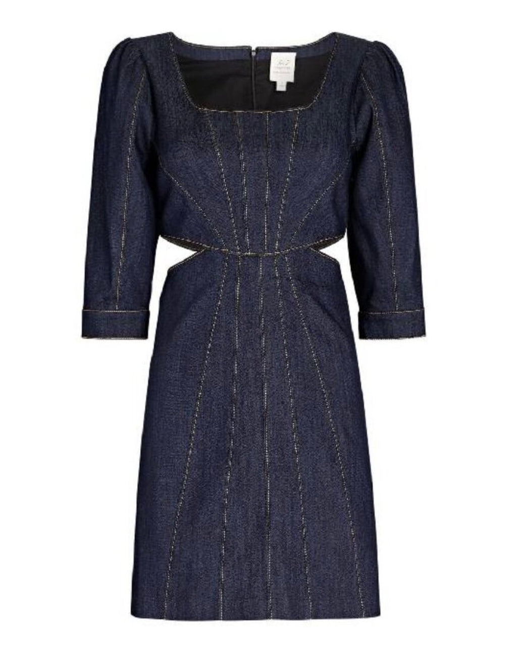 Cinq à Sept Lani Cut-Out Denim Mini Dress Size 2 $395