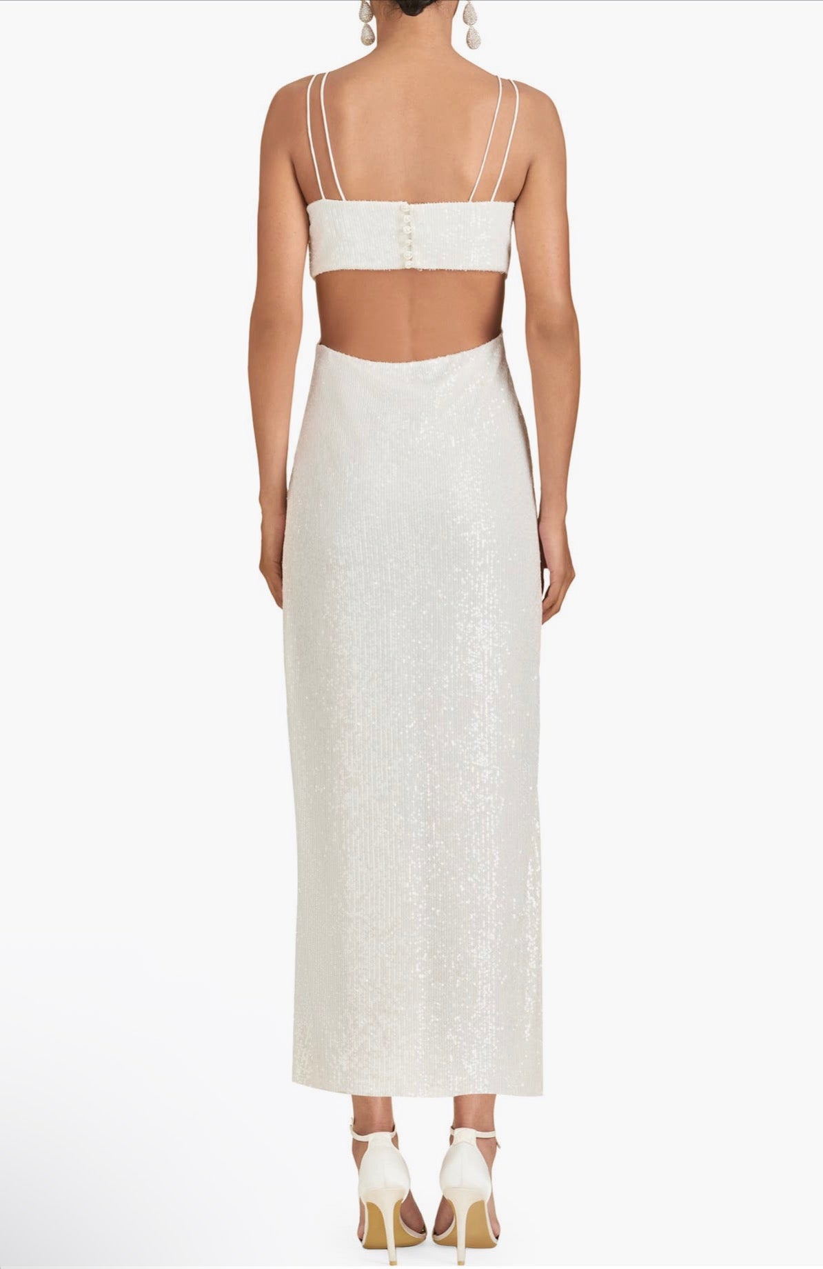 Sachin & Babi Vivi Cutout Sequin Column Dress Sz 4  $495