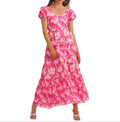 LOVESHACKFANCY
Karalie Cotton & Silk Hibiscus Maxi
Dress in Holiday Sun Fuschia Sz 2