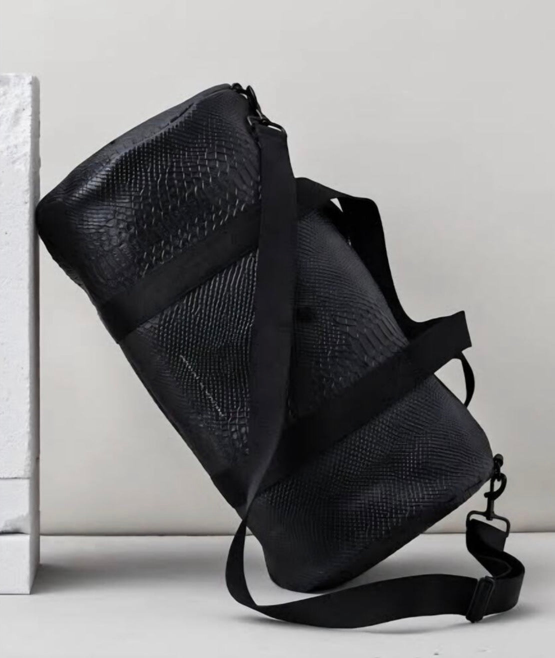 AMPERSAND AS APOSTROPHE O.G. Convertible Duffle  Bag Black
Leather  $519