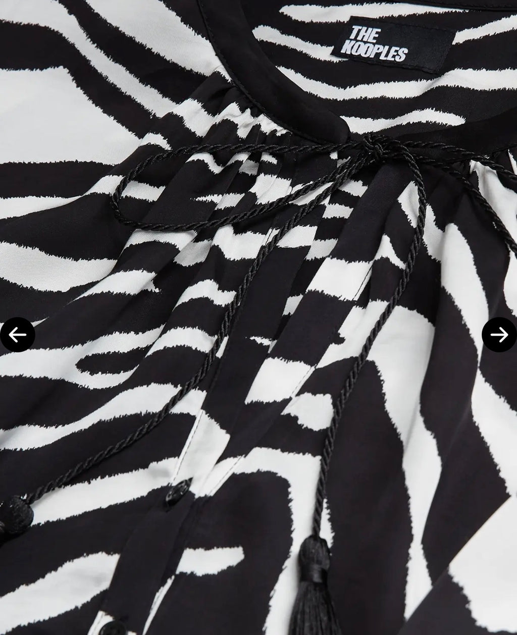 THE KOOPLES
Zebra Print Long Sleeve Mini Dress Kooples Sz 2 US Size Medium $275