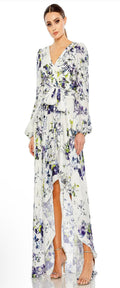 MAC DUGGAL 11334 Floral Dress in White Multi Sz 2 
$498.00
