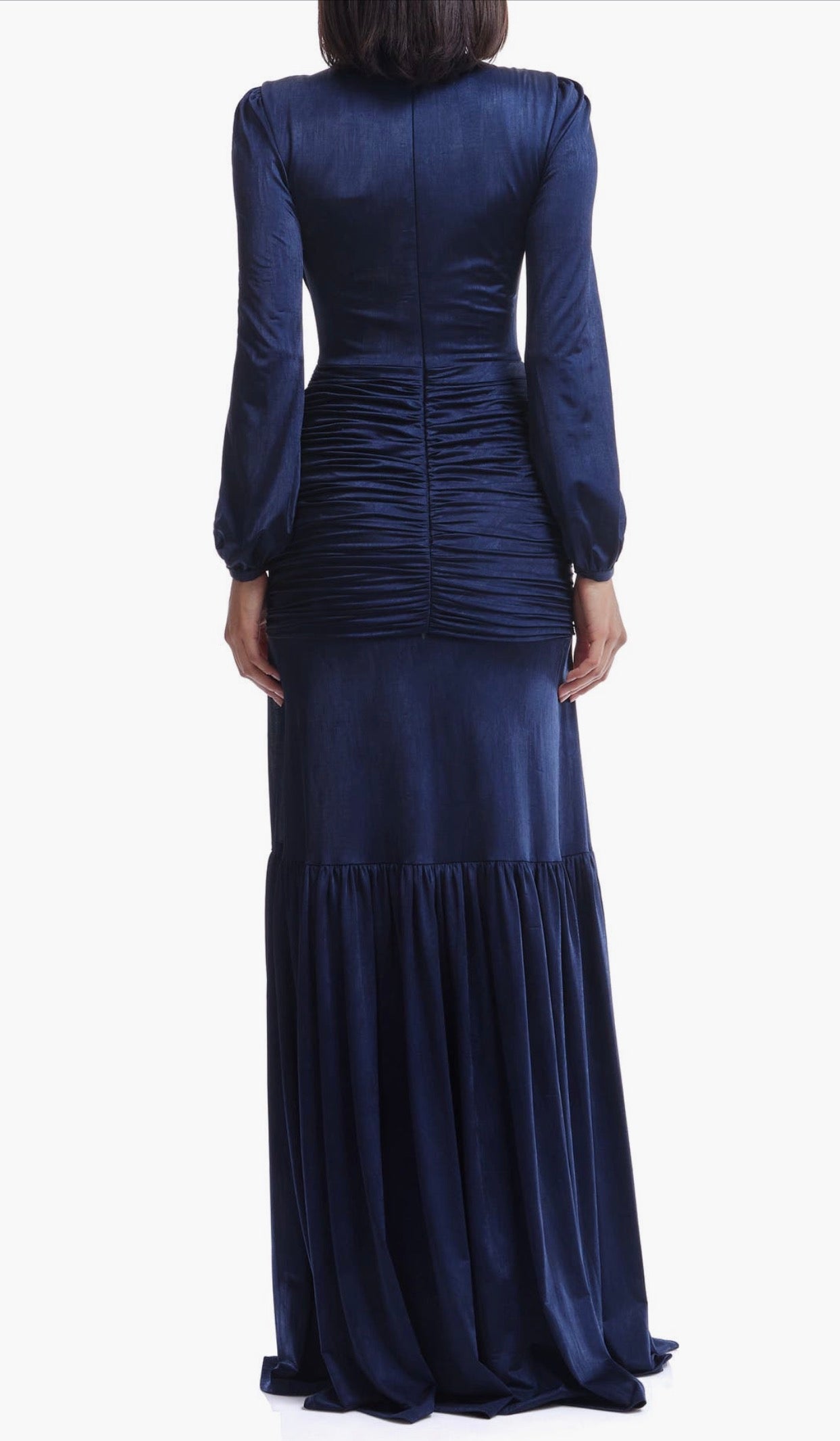 Dress the Population
Lucille Pleated Ruched Long
Sleeve Gown Midnight Blue Small $448