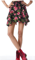 ALICE + OLIVIA
Zarya Asymmetrical Smocked Mini Skirt Cheri Floral Sz 2 $395