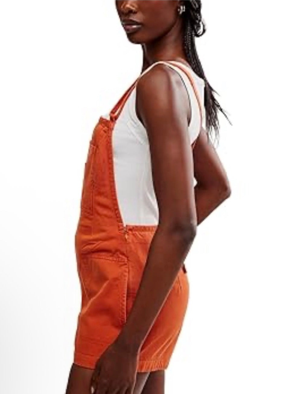 Free People Tough Love Shortall Romper in Cinnamon Stick
Sz 0 $98