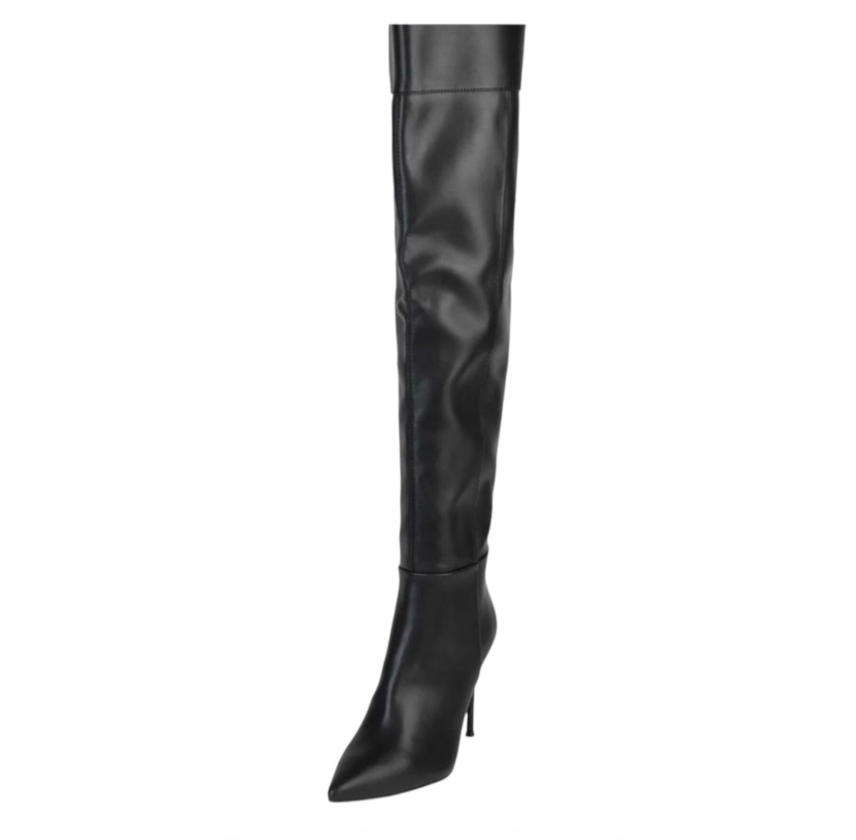 Jeffrey Campbell Pillar Over the Knee Black Stiletto Boot Sz 5.5