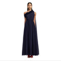 LEO LIN Jenni One Shoulder Maxi Dress Indigo US 2/AU 6