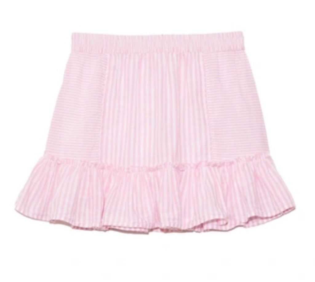 LoveShackFancy Mizu Crop Top & Geanie Skirt Set Pink Party Hand Dye Papershell Top Sz 4 Skirt Sz Small $540