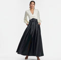 Sachin & Babi Zoe Mikado Ball Gown Ivory Black