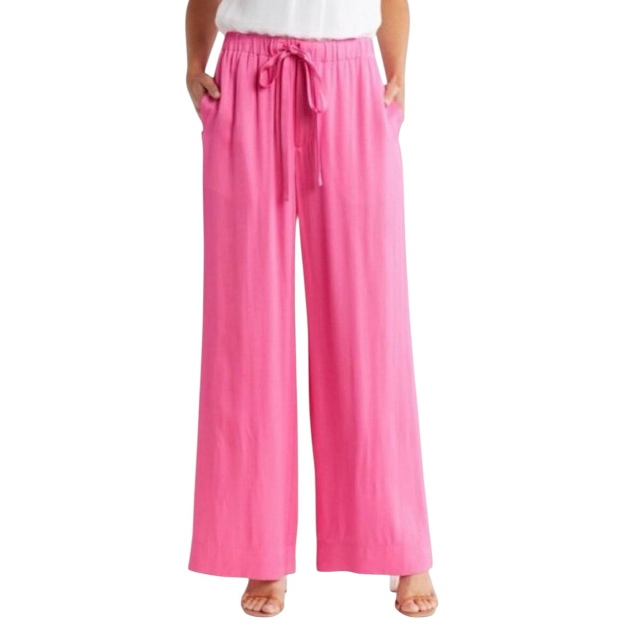 A.L.C. Allie Tie Waist pink Wide Leg Pants size 2