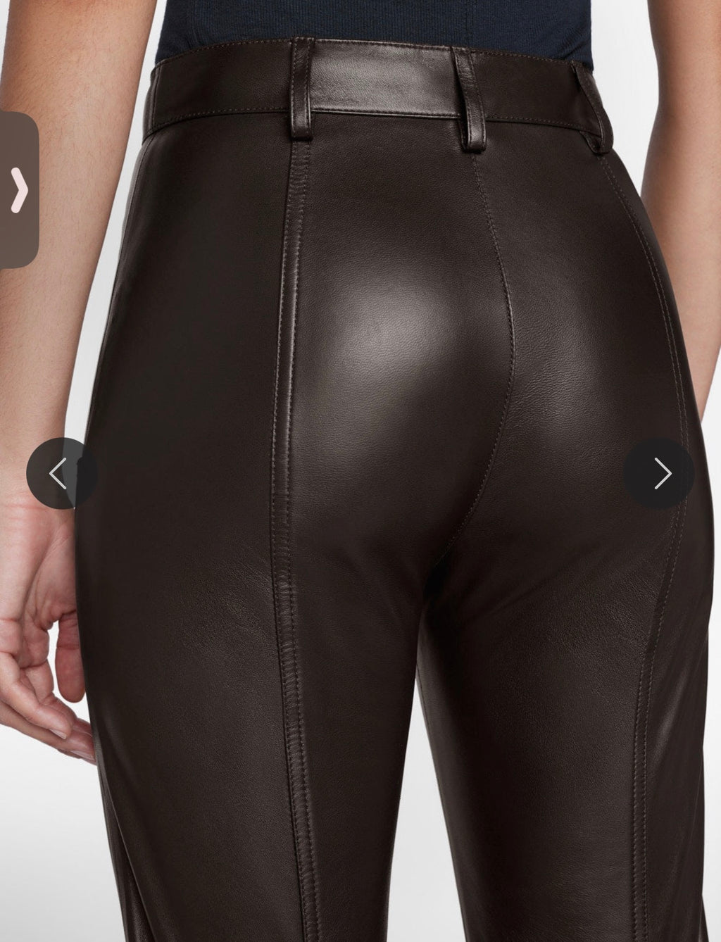 FRAME Seamed Leather Trouser Espresso Lamb Leather Size 4
$ 1,095