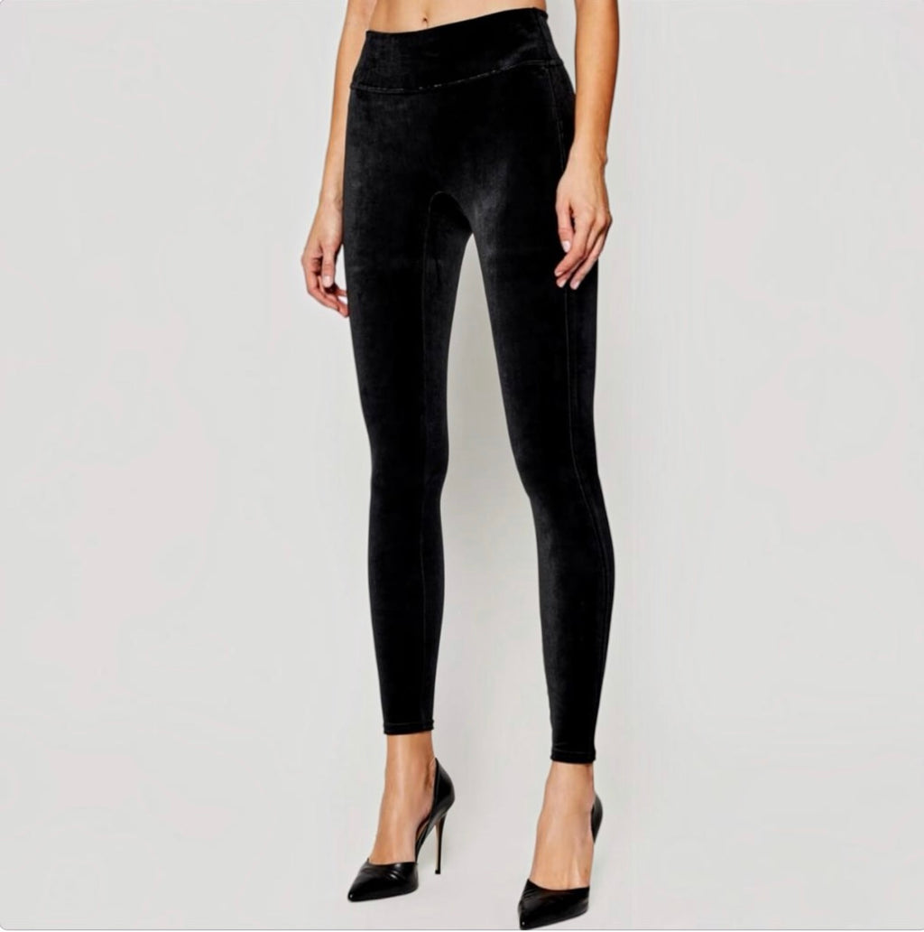 SPANX Velvet Leggings Black Size XS