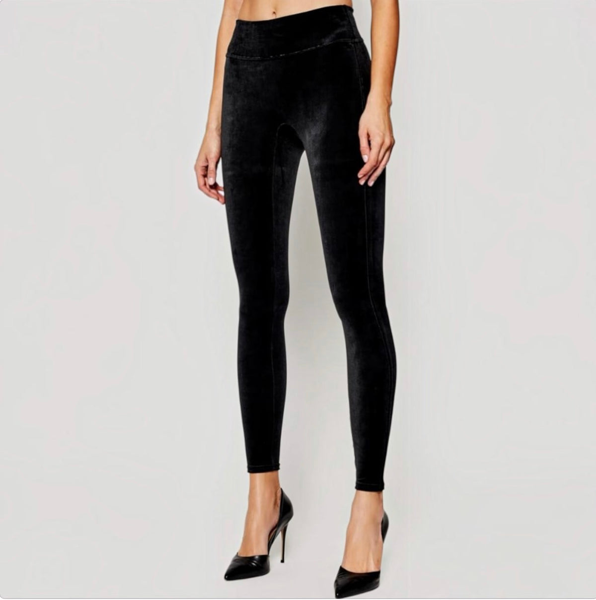 SPANX Velvet Leggings Black Size XS