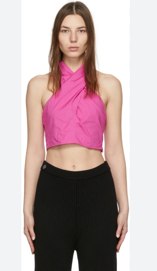 STAUD Kai Crisscross
Halter Top Sz 6 Pink $145