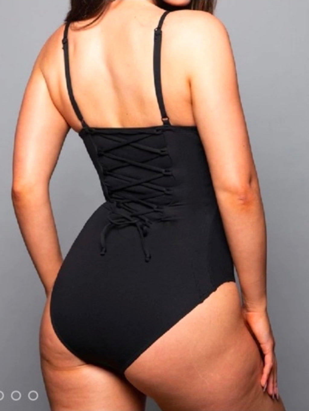 TA3 Black Pushy Sculpting One Piece Swimsuit Bodysuit $188