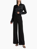 VERONICA BEARD Cole Wide-Leg Pants Black Size 4