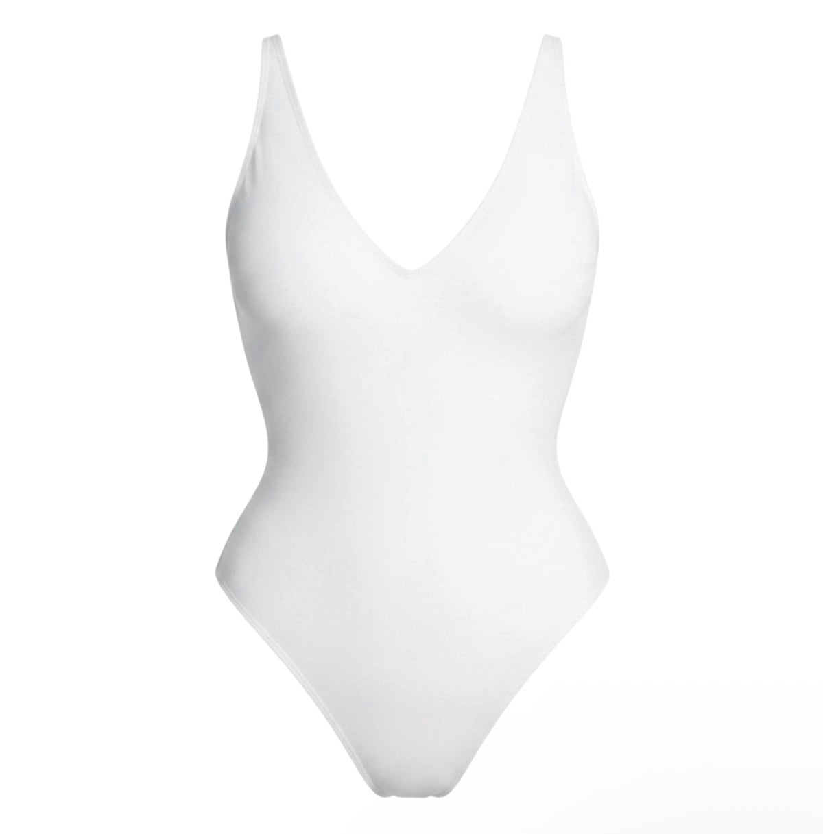 TA3 Plungey One Piece Swimsuit White L Short