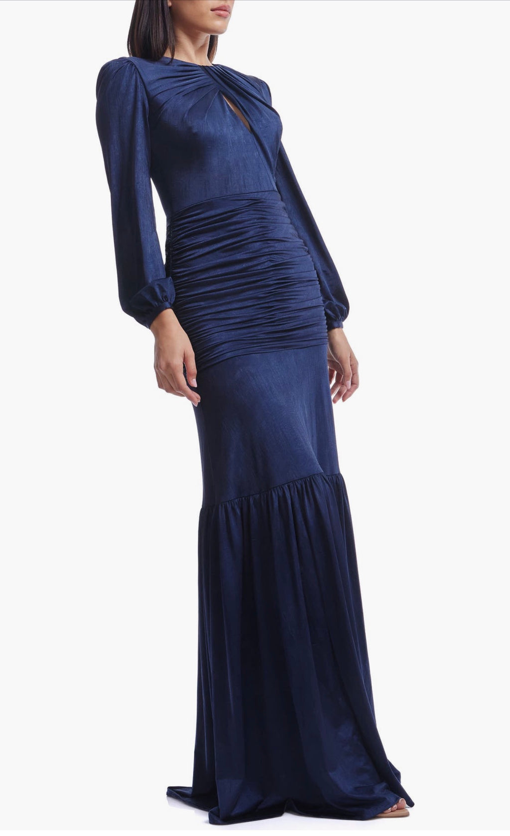 Dress the Population
Lucille Pleated Ruched Long
Sleeve Gown Midnight Blue Small $448