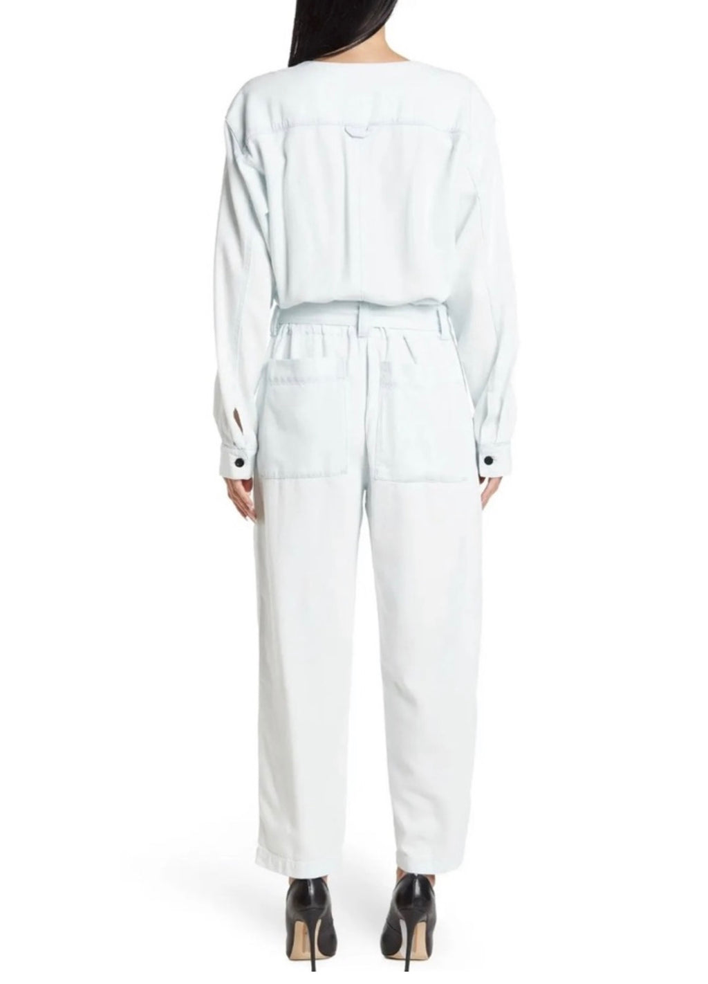 Proenza Schouler Womens Cotton
Chambray Jumpsuit in Bleach Size Sz 2 $495