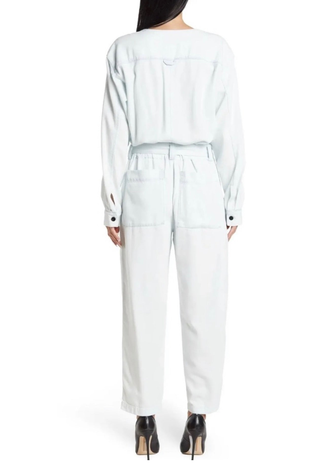 Proenza Schouler Womens Cotton
Chambray Jumpsuit in Bleach Size Sz 2 $495