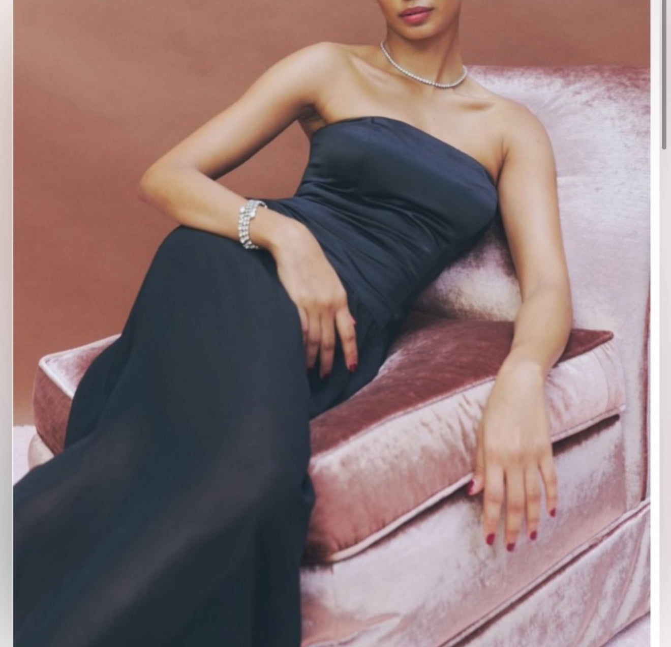 Reformation Florissant Black
Satin Sheer Dress Sz 12 $298