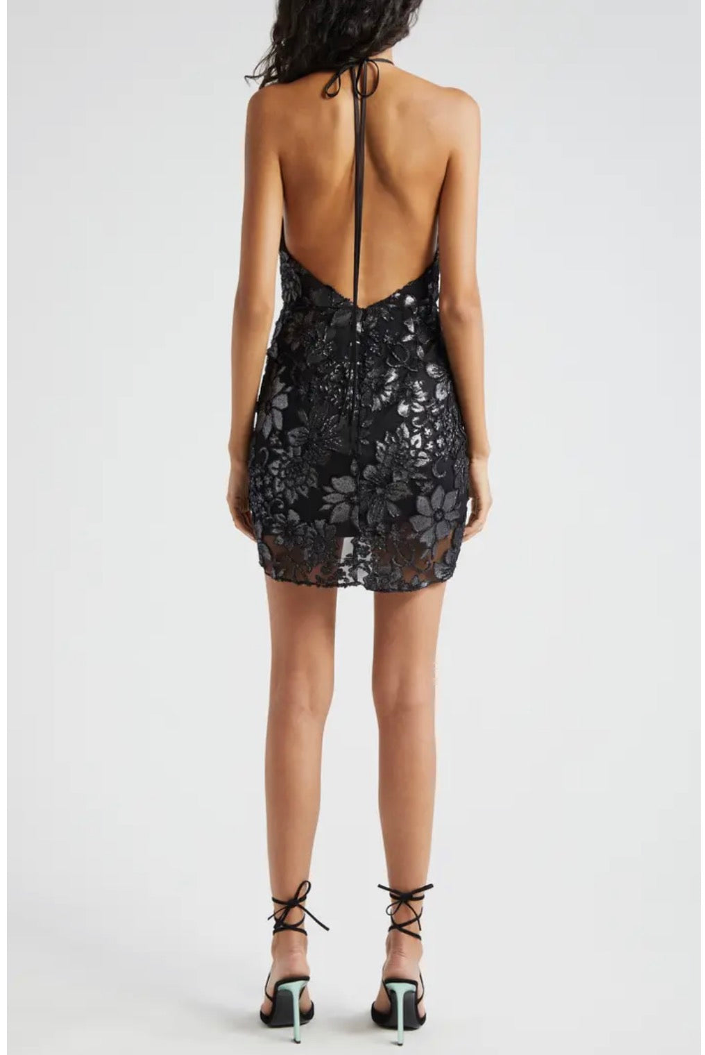 Ramy Brook Hackett Metallic Floral Halter
Minidress Sz 6 $465