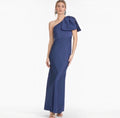 Sachin + Babi Aubrey One-Shoulder Satin Gown Washed
Indigo Sz 8
