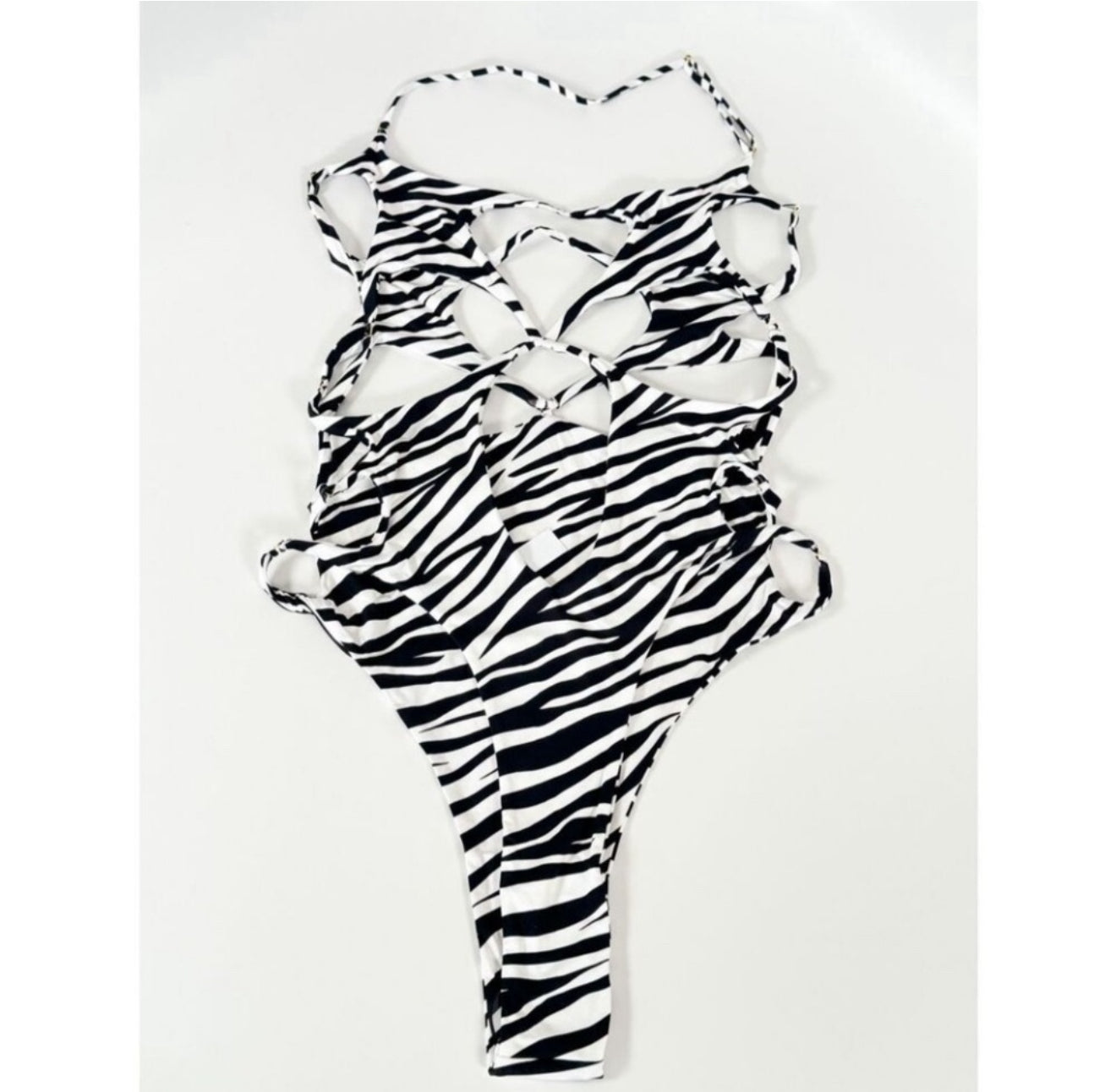 Monica Hansen Beachwear
Starlight Cut-Out One-Piece Animal
Zebra Print Sz Small $190