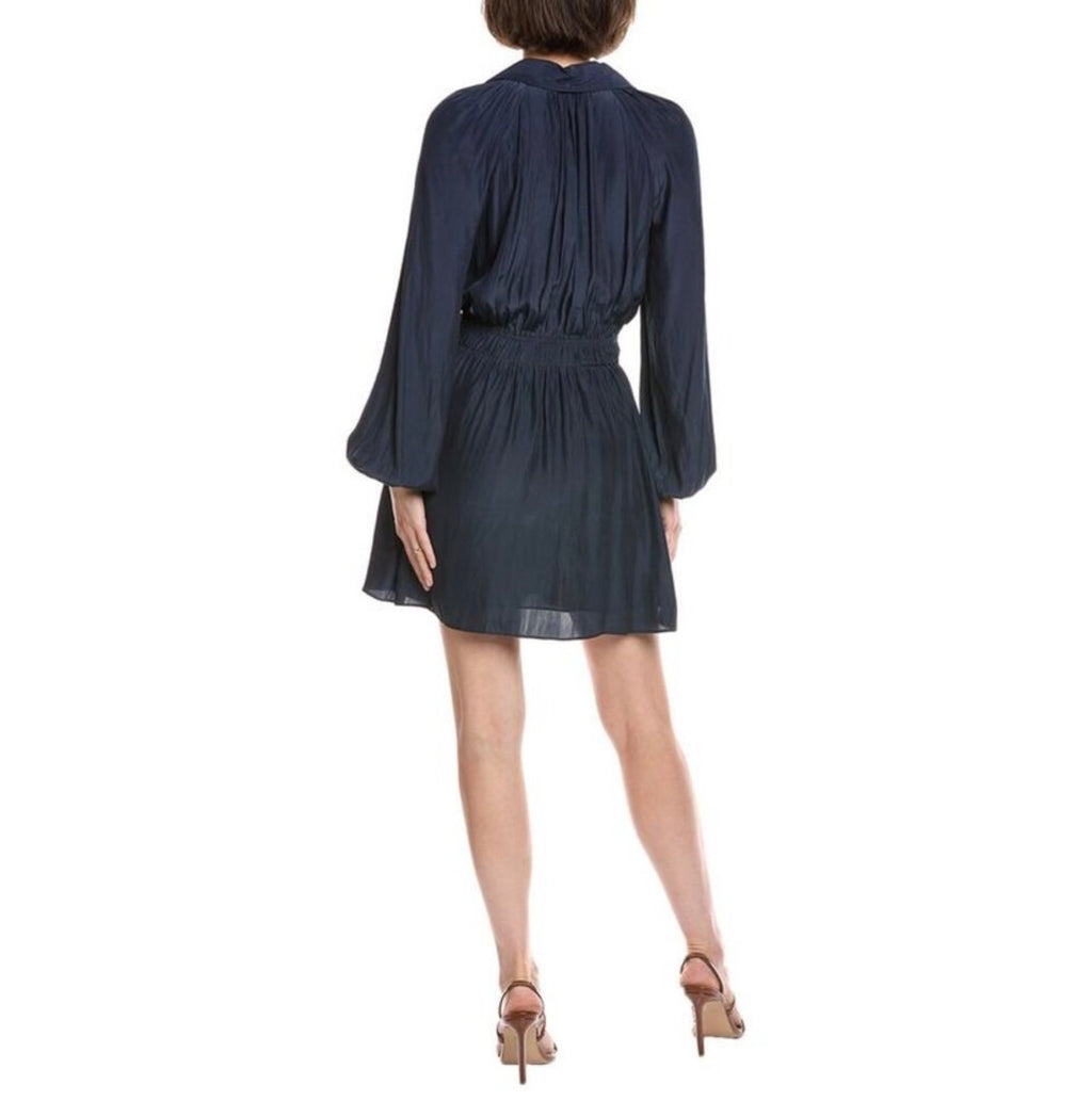 Ramy Brook Nash Mini Dress in Navy Sz Medium $425