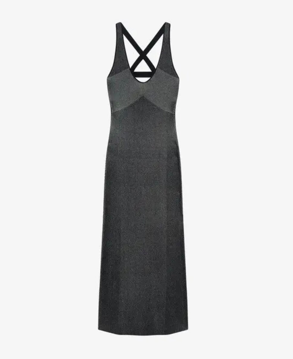 IRO Paris Kitzy Cross Back Knit Dress Sz Large $395