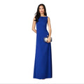 Sachin & Babi Tracey Royal Blue Appliqué Full Length Gown Sz 0