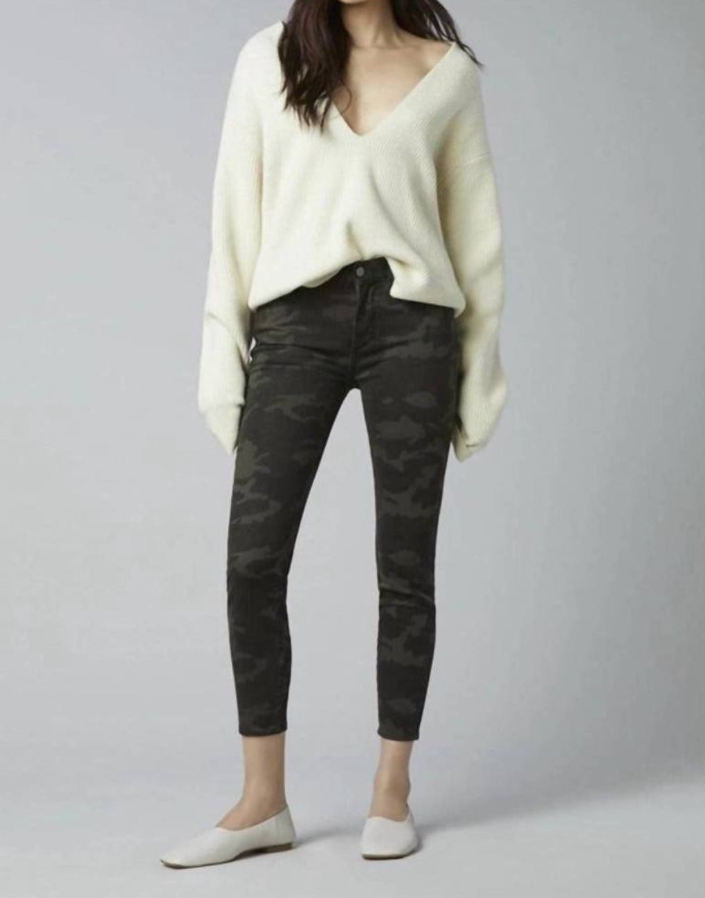 DL1961 Florence Skinny Mid Rise Jeans in Camouflage sz 25 $178